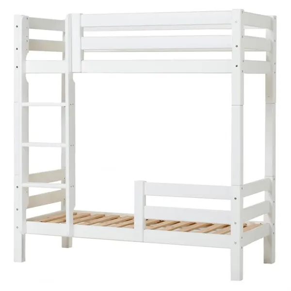 Hoppekids ECO Luxury hög våningssäng med stege och sänggrind - 70 x 160 cm